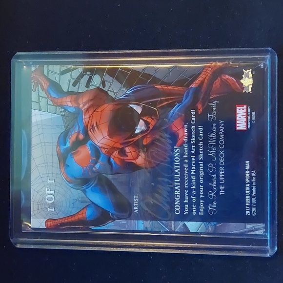 Fleer Ultra Spider-Man Sketch Spider-Man 1/1 - Picture 2 of 2